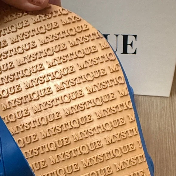 Mystique Boutique Royal Blue Embellished Sandals - Picture 6 of 7